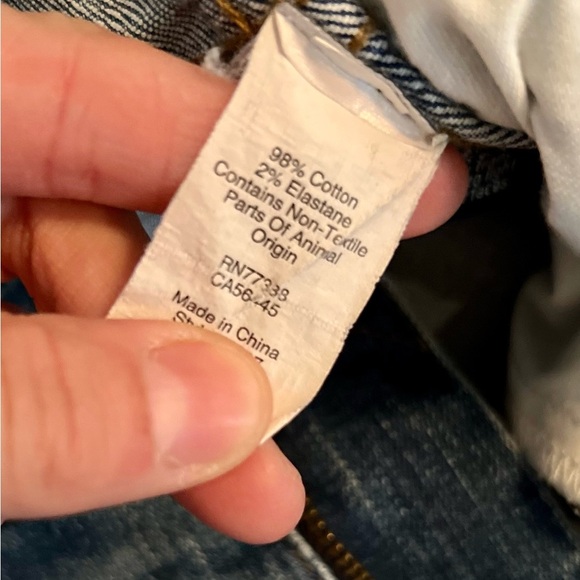 MADEWELL 9" High Rise Skinny Jeans Rip and Repair Edition Blue Denim Jeans Sz 27 - Picture 8 of 13